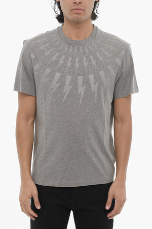 Rundhals-T-Shirt Slim Fit FAIRISLE THUNDERBOLT