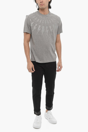 T-Shirt Girocollo FAIRISLE THUNDERBOLT Slim Fit