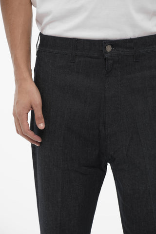 Jeans Regular Fit ad Orlo con Risvolto