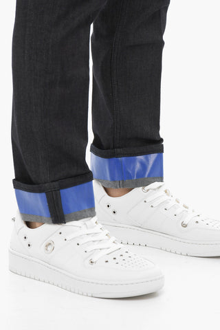 Jeans Skinny Fit ad Orlo con Risvolto