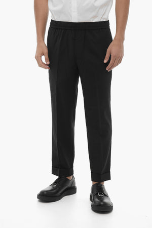 Trousers Slim Fit REM Low-Rise with Elastic Waistband