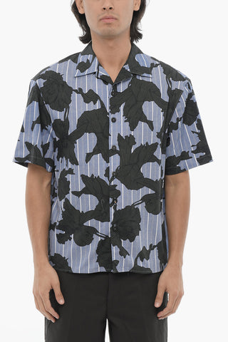 Boxy Fit Floral-Pattern Shirt