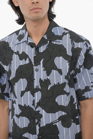 Boxy Fit Floral-Pattern Shirt