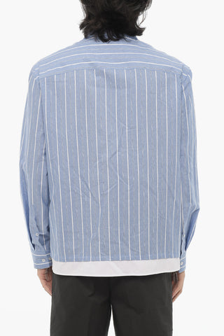 Camicia Casual Boxy fIt A righe in Cotone