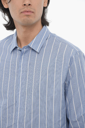 Camicia Casual Boxy fIt A righe in Cotone
