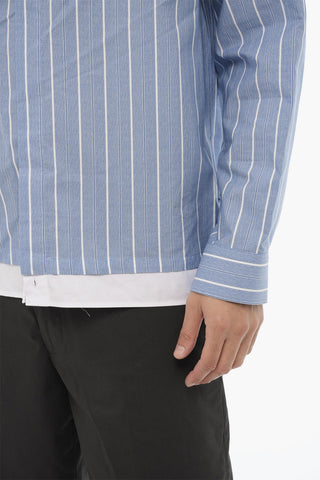 Camicia Casual Boxy fIt A righe in Cotone