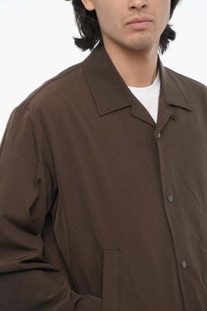 Overshirt Boxy Fit con Bottoni Automatici