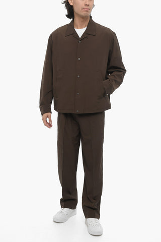 Overshirt Boxy Fit con Bottoni Automatici