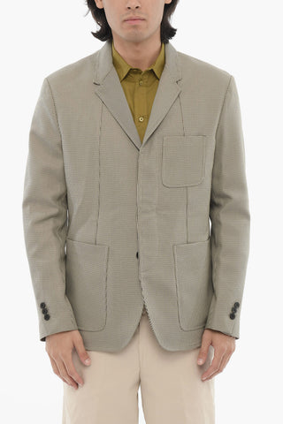Slim Fit Unlined Jacket with Patch Pockets