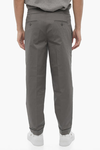 Slim Fit REM Pants with Elastic Waistband