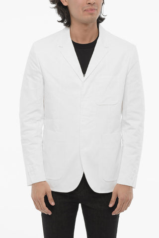 3-Knopf Slim-Fit Blazer Ungefüttert