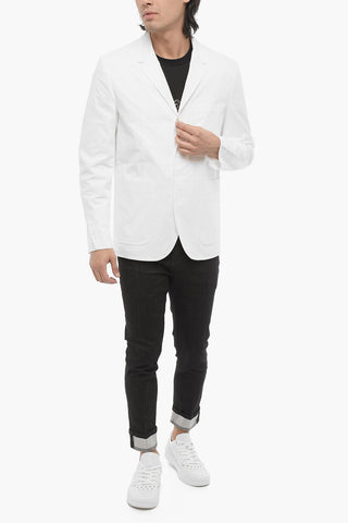 3-Knopf Slim-Fit Blazer Ungefüttert