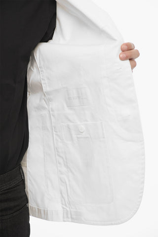 3-Knopf Slim-Fit Blazer Ungefüttert