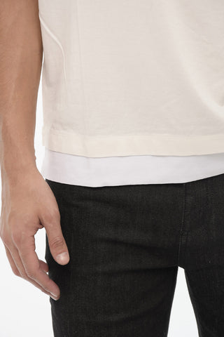 Rundhals-T-Shirt Slim Fit Uni