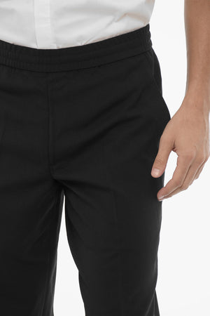 Pantaloni REM Slim Fit a Vita Bassa con Elastico in Vita