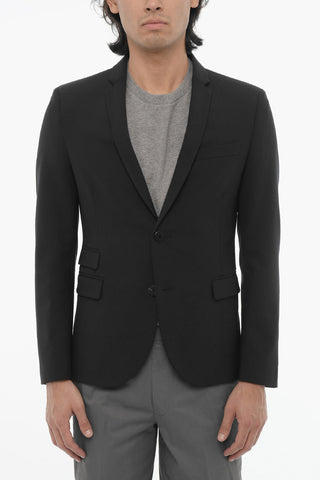 2-Button Slim-Fit Jacket with Two Vents and Classic Lapel