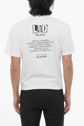 T-shirt Girocollo ROCK BAND ZODIAC LEON Slim Fit stampata
