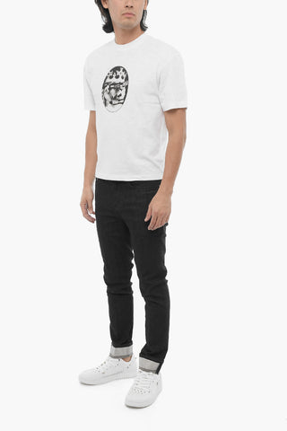 T-shirt Girocollo ROCK BAND ZODIAC LEON Slim Fit stampata