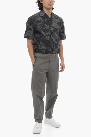 Pantaloni Slim Fit a Vita Regolare con Passanti