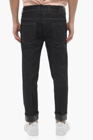 Jeans Regular Fit con Cuciture a Vista