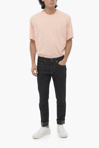 Jeans Regular Fit con Cuciture a Vista