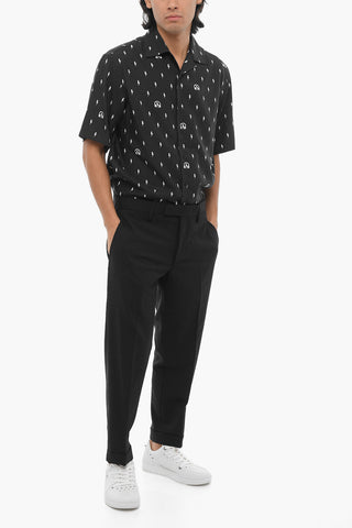 Trousers Slim Fit Regular-Waist with Ankle Zip