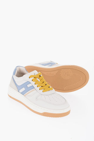 Leather H630 Low-Top Sneakers with Contrasting Details