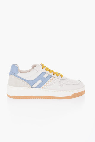 Leather H630 Low-Top Sneakers with Contrasting Details