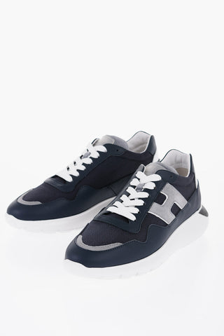 Leather and Fabric INTERACTIVE3 Low Top Sneakers