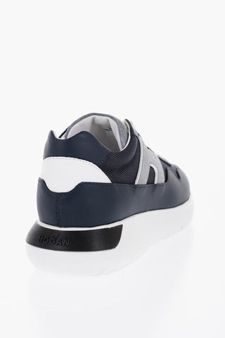 Leather and Fabric INTERACTIVE3 Low Top Sneakers
