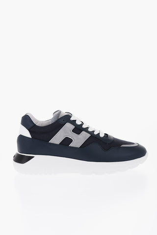 Leather and Fabric INTERACTIVE3 Low Top Sneakers
