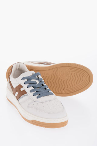Leather H630 Low-Top Sneakers with Contrasting Details