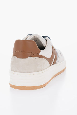 Leather H630 Low-Top Sneakers with Contrasting Details