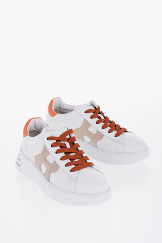 Sneakers Basse REBEL In Pelle con Monogram in Suede