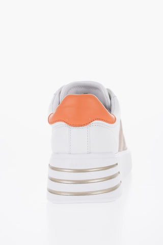 Sneakers Basse REBEL In Pelle con Monogram in Suede