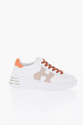 Sneakers Basse REBEL In Pelle con Monogram in Suede