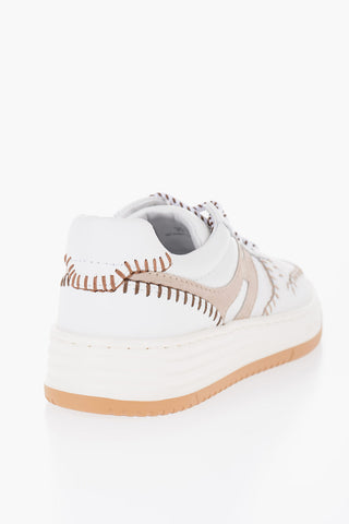 Sneakers Basse in Pelle Bicolore