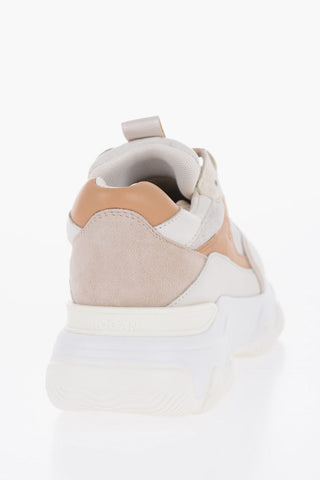Suede and Lurex HYPERACTIVE Low-Top Sneakers