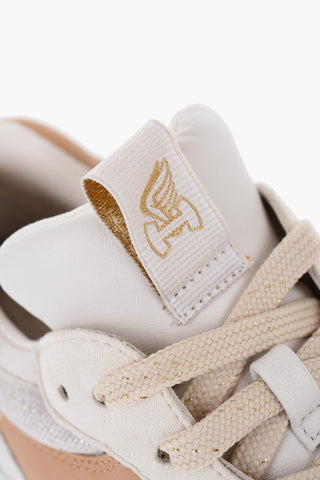 Suede and Lurex HYPERACTIVE Low-Top Sneakers