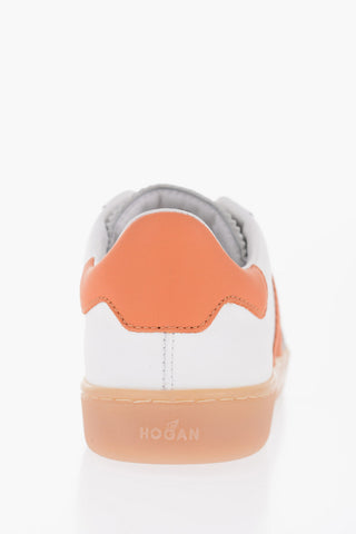 Leather COOL H647 Low Top Sneakers with Contrasting Details