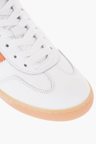 Leather COOL H647 Low Top Sneakers with Contrasting Details