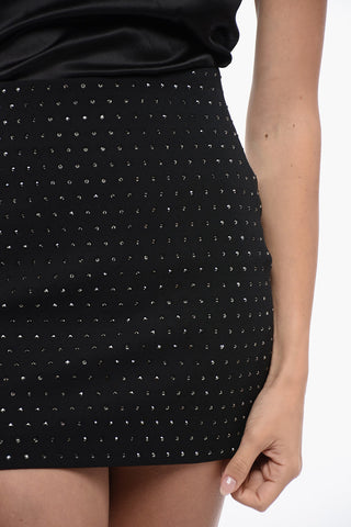 Minigonna con Applicazione Strass