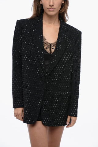 Oversized GUIA Blazer with Rhinestone Application