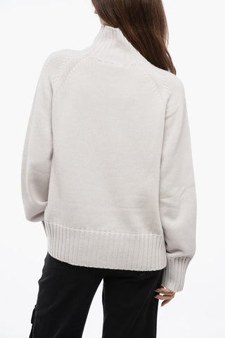 S Maglia a Collo Alto MANTOVA in Misto Cashmere