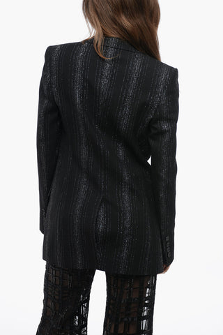 Wool Blazer with Lurex Detailing