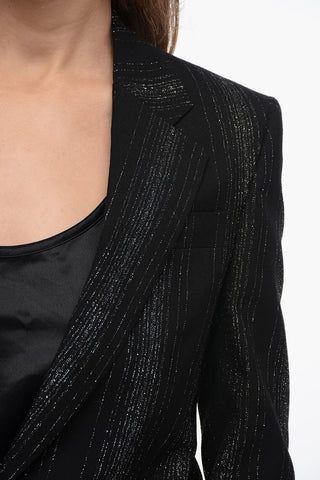 Wool Blazer with Lurex Detailing