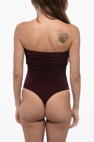 Stetchy Band Body with Drapped Detailing