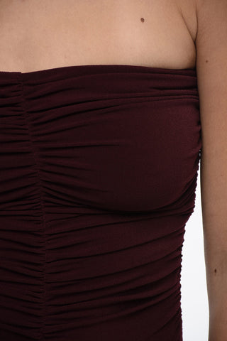 Stetchy Band Body with Drapped Detailing