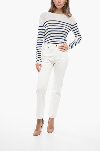 High-Waist Denims with Straight Fit 17cm
