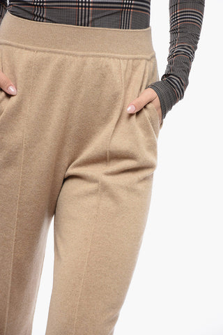 Pure Cashmere Sweatpants with Cuffs